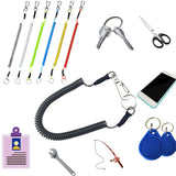 Wire Spring Rope Key Chain Multi-color Elastic Rope