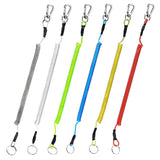 Wire Spring Rope Key Chain Multi-color Elastic Rope