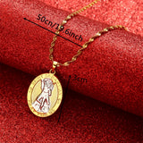 Saint Sebastian Pendant Pray For Us Necklace