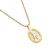 Saint Sebastian Pendant Pray For Us Necklace