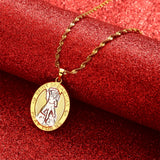 Saint Sebastian Pendant Pray For Us Necklace