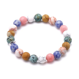 Prayer Beads Natural Stone Bracelet Chakra Charm Men Women Jewelry Christmas