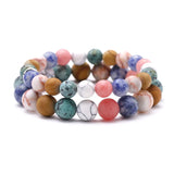 Prayer Beads Natural Stone Bracelet Chakra Charm Men Women Jewelry Christmas