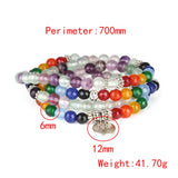 6mm Solar Universe Stone Necklace Bracelet Set