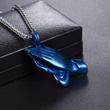 Men's Praying Hands Necklace Blue/Black Religious Jewelry