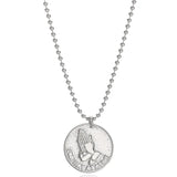 Sterling Silver Praying Necklace 925 for Women