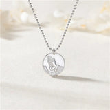 Sterling Silver Praying Necklace 925 for Women