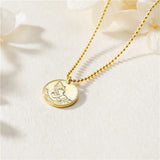 Sterling Silver Praying Necklace 925 for Women