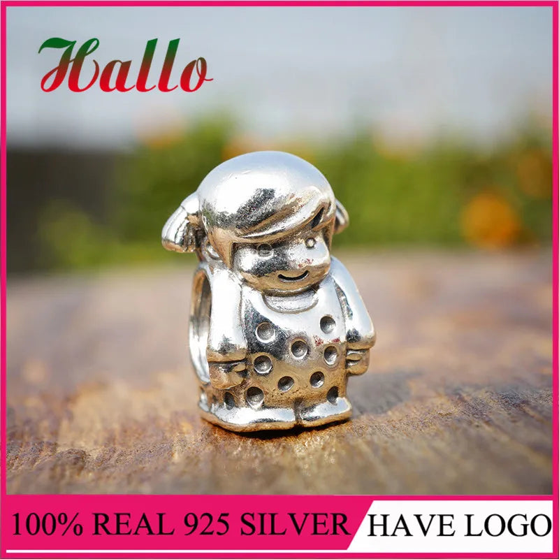 Family Round Charm Bead for Bracelet Heart Bangle Jewelry Making