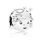 925 Sterling Silver Mrs. Santa Claus Charm Bead Jewelry