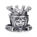 925 Sterling Silver Mrs. Santa Claus Charm Bead Jewelry