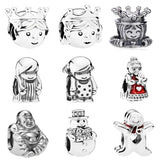 925 Sterling Silver Mrs. Santa Claus Charm Bead Jewelry
