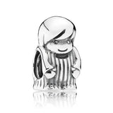 925 Sterling Silver Mrs. Santa Claus Charm Bead Jewelry