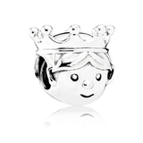 925 Sterling Silver Mrs. Santa Claus Charm Bead Jewelry