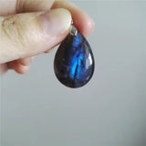 Labradorite Water Drop Bead Pendant Necklace Charm