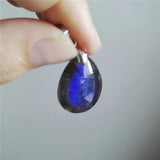 Labradorite Water Drop Bead Necklace Pendant