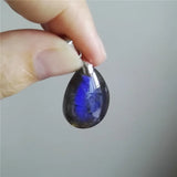 Labradorite Water Drop Bead Necklace Pendant