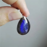 Labradorite Water Drop Bead Necklace Pendant