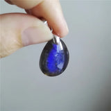 Labradorite Water Drop Bead Necklace Pendant