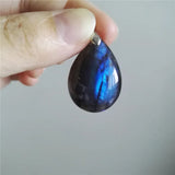 Labradorite Water Drop Bead Pendant Necklace Charm