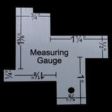 Metal Seam Measuring Gauge Quilting Ruler