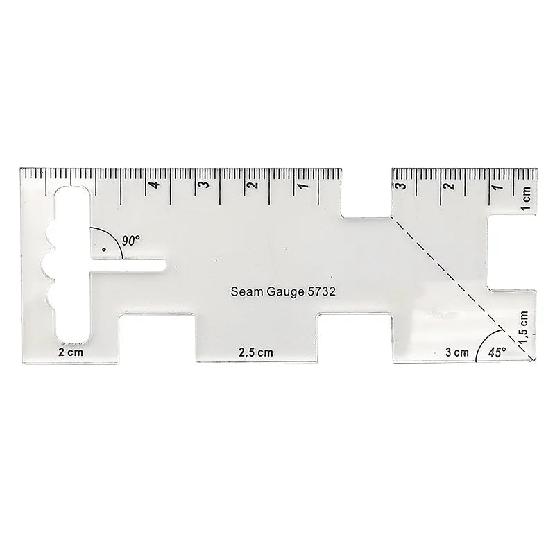 Metal Seam Measuring Gauge Quilting Ruler