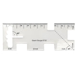 Metal Seam Measuring Gauge Quilting Ruler