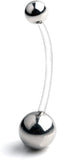 Pregnancy Sport Maternity Belly Button Ring Retainer 14G 1 1/2Inch