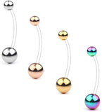 Pregnancy Sport Maternity Belly Button Ring Retainer 14G 1 1/2Inch