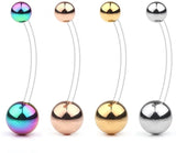 Pregnancy Sport Maternity Belly Button Ring Retainer 14G 1 1/2Inch