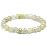 Prehnite Bracelet Natural Grape Stone Elastic Bead Bracelets 6mm 8mm 10mm
