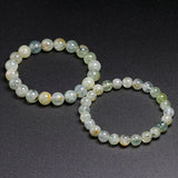 Prehnite Bracelet Natural Grape Stone Elastic Bead Bracelets 6mm 8mm 10mm