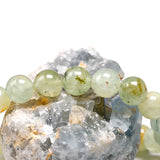 Prehnite Bracelet Natural Grape Stone Elastic Bead Bracelets 6mm 8mm 10mm