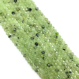 Prehnite Natural Stone Necklace Bead 6mm 8mm Faceted Round Bracelet Beads