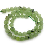 Prehnite Natural Stone Necklace Bead 6mm 8mm Faceted Round Bracelet Beads