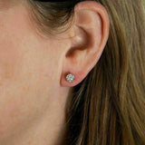 1.5ct Moissanite Stud Earrings 925 Sterling Silver Women's Jewelry