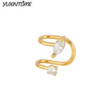 18K Clip on Earrings for Women, Non-Perforating Ear Cuffs