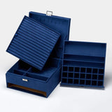 Flannel Jewelry Organizer Box with Lock