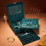 Flannel Jewelry Organizer Box with Lock
