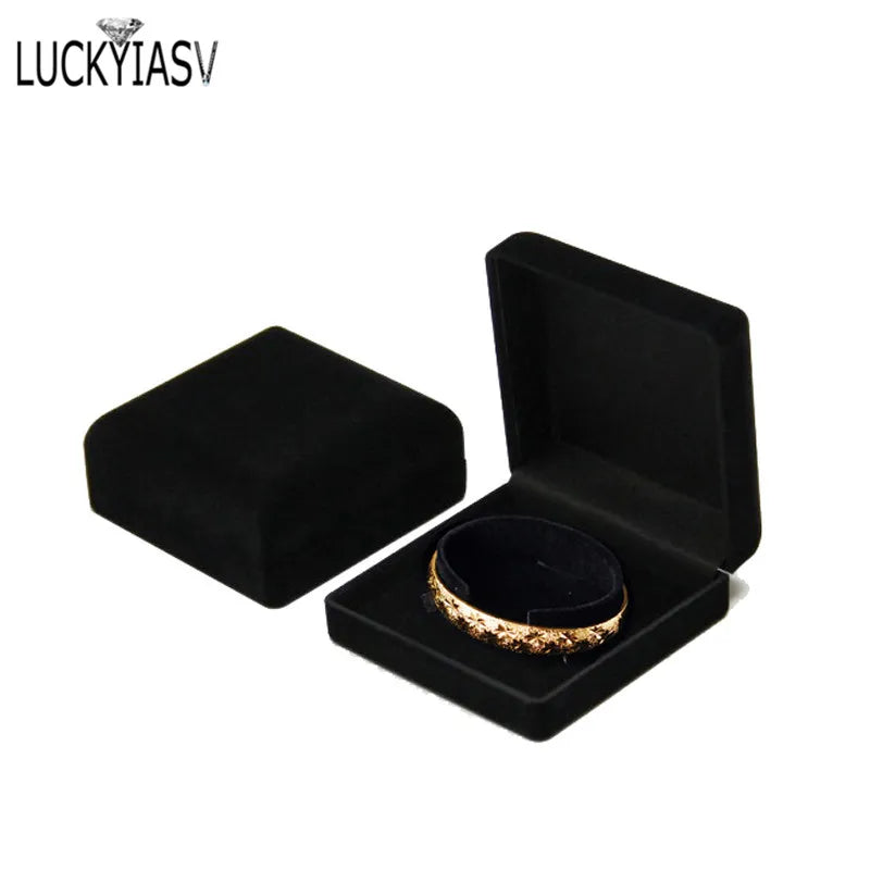 Velvet Coated Bangle Bracelet Box Jewelry Display Holder