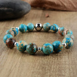 Stone Jasper Fancy Friendship Bracelets Couples Yoga Bracelet