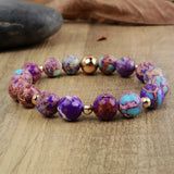 Stone Jasper Fancy Friendship Bracelets Couples Yoga Bracelet