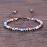 Natural Stone Beads Chakra Bracelet for Women Men Couples Yoga Jewelry