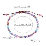Natural Stone Beads Chakra Bracelet for Women Men Couples Yoga Jewelry