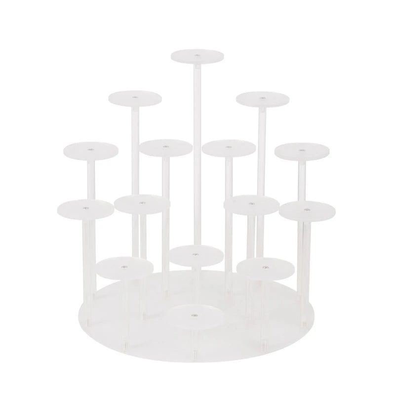 Clear Round Riser Stands Jewelry Display Stand