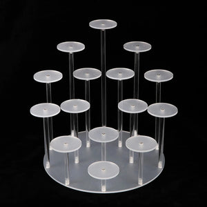 Clear Round Riser Stands Jewelry Display Stand