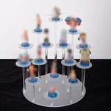 Clear Round Riser Stands Jewelry Display Stand