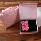 Eternal Rose Birthday Package Soap Flower Jewelry Set