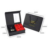 Eternal Rose Birthday Package Soap Flower Jewelry Set