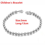 Sterling Silver Bead Bracelet Child Baby Gift